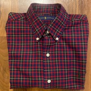 Ralph Lauren plaid long sleeve shirt